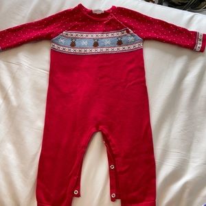 Angel Dear knit sweater Christmas coverall